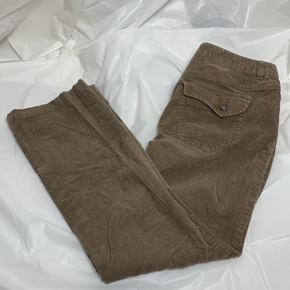 WOMEN’S Liz Claiborne Tan Stretch Corduroy Pants Size 16 - Picture 3 of 8